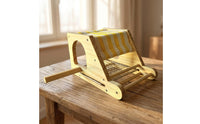 Wooden Bird Hut with Perch Natural Wood Bird Hut Secure Pet Supply Long-Lasting for Birds, Parrots
