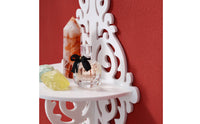 Ornate Wall Shelf Intricate Pattern Ornate Display Shelf Vintage Styled for Entryway