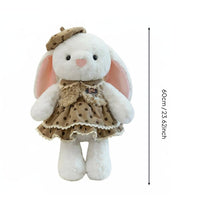 Hat Bunny Doll Birthday Gift Stuffed Hare Toy Soft and Cuddly Bunny Stuffed Animal for Playful Moments