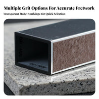 Straight Guitar Fret Leveling Beam Long-Lasting Aluminum Alloy Fret Leveling Beam Lightweight for Luthiers, Guitarists, Fretwork