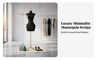 Long-Lasting Construction Curvy Mannequin Display Stable Base Curvy Body Form Hourglass Figure Display Stand for Boutique Owners, Fashion Designers, Online Sellers, Showroom, Photo Studio, Craft Fair, Bedroom