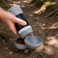 Portable Pet Water Bottle Dispenser for Dogs Outdoor Travel