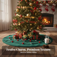 Christmas Tree Blanket Great Gift Christmas Tree Shaped Throw Soft and Comfortable Knitted Holiday Blanket for Friends, Family, Bedroom, Cabin, Office