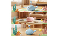 One-Button Whale Toy with Floating Balls Interactive Whale Floating Ball Toy Cartoon for Babies