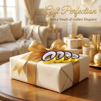 Gold Foil Decorative Tape for Gift Wrapping, Self Roll for Kids Crafts and DIY Projects, Wedding Party Decoration, 50 Meter Length, 0.05MM Thickness