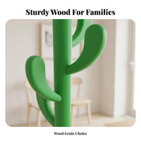 Sturdy Wood Construction unrestrictedstanding Coat Tree Nordic Design Treedesign Clothes Hanger Multi-Hook Garment Rack Sturdy for Homeowners, Families, Students, Bedroom, Living Room, Entryway, Hallway