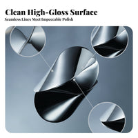 Sculptural Mirrored Stainless Steel Oloid Polished Folded Metal Form Curved Contours