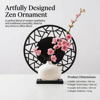 Handcrafted Ceramic Vase Decor, Plum Blossom Tabletop Decor, Realistic Artificial Flowers, Modern Artistic Flair