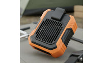 USB Rechargeable Waist Clip Fan Built-in Light Hanging Waist Fan Hands-Unrestricted Design for Outdoor Workers, Campers, Camping, Hiking
