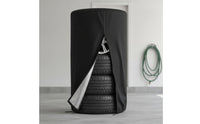 Tire Cover with Zipper Outdoor Tire Cover with Drawstring All Season for Vehicle Owners, Trunk