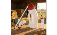 Calf Drenching Bottle Veterinary Calf Tube Feeder Oral Drenching Bottle Integrated Handle Translucent Plastic