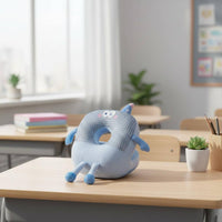 Ergonomic Design Donut Rest Pillow Frees Arms Desk Napping Cushion Soft Skin-Friendly Textile Hollow Desk Pillow Breathable for Students, Office Workers, Classroom