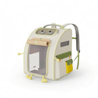 Structured Pet Carrier Backpack with Side Pockets Breathable Pet Backpack with Mesh Openings Ventilated Bag Sturdy for Travel, Outings, Car Rides