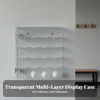 Acrylic Golf Ball Display Case Multi-Tier Clear Golf Ball Storage Holder Showcase for Collectors, Club House