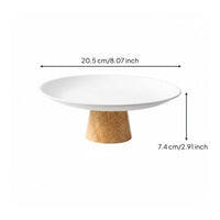 Dessert Display Stand Multifunctional Round Pedestal Tray Versatile Pedestal Fruit Plate for Dining Table, Living Room, Dresser