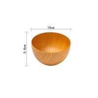 Wooden Bowl with Pedestal Smooth Footed Wooden Bowl Rustic for Home Dining