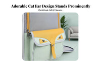 Large Capacity Expandable Cat Backpack Built-in Safety Leash Expandable Mesh Rucksack Comfortable Padded Straps Pet Carrier Multiple Openings for Small Dog Owners, Travelers, Hikers, Travel, Vet Visits, Public Transportation, Outdoor Activities