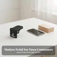 2 Pieces Foldable Passenger Footrest Anti-Slip Surface Foldable Rear Foot Pegs Electric Bike Passenger Footrest Wide Pedal