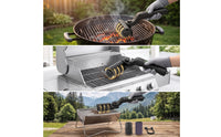 Handheld Electric Grill Brush Rotating Grill Cleaning Brush with Replacement Head Portable for Barbecues