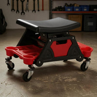 Rolling Repair Stool Brake Casters Service Stool Molded for Auto Repair