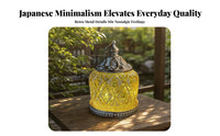 Indoor Outdoor Vintage Metal Lantern Rustic Finish Hanging Lantern for Garden