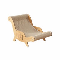 2-in-1 Design Cat Scratcher Lounge Chair Wear-Resistant Sisal Cat Scratching Lounger Low-Shedding Pet Furniture Long-Lasting for Cats, Indoor
