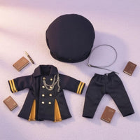 Long Coat Uniform Circular Cap Doll Outfit Tailored Model Accessory
