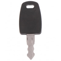 Flat Blade Plastic-Head Key Oval Slot Notched Key Ready to Cut Lock Accessory