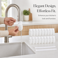 Faucet Filter Cotton Splash-proof Net for Kitchen and Home Water Purification, Washable
