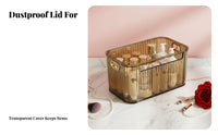 Clear Storage Box with Lid High Clarity Transparent Lidded Container
