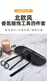 Aromatherapy Candle Tool Set with Metal Lighter and Snuffer