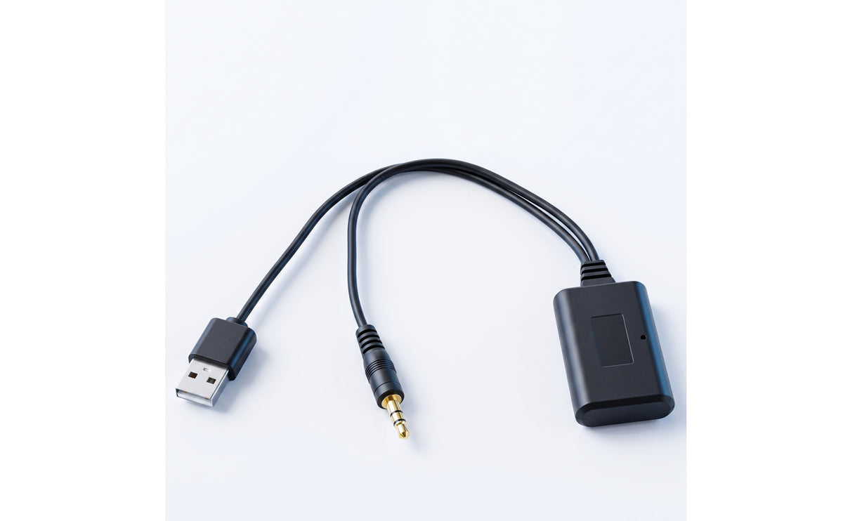 Car Adapter Compact Adapter with Audio Input Plug Stable Connection for Commuters