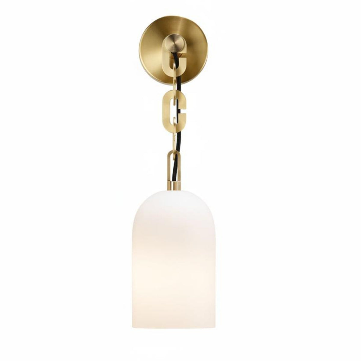 Vintage Wall Lamp Decorative Chain Vintage Wall Light Easy to Install Glass Pendant Lamp for Hallway