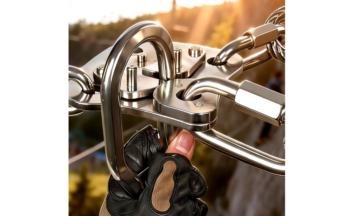 Diverter with Arms Stainless Steel Hardware   for Suspended Activity Park Managers, Route Setters