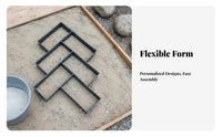 Plastic Concrete Paver Form Long-Lasting Cement Paver Form DIY Stepping St Single Form Easy to Use Reusable Stepping St Single