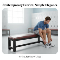 High-Density Foam Cushion Padded Shoe Changing Bench Versatile Locker Room Changing Bench Waterproof and Long-Lasting Bed End Stool Strong Load-Bearing for Retail Shop, Bedroom, Shopping Mall