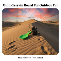 Multi-Surface Use Grass Toboggan adaptable-terrain Plastic sled Thickened Design Sliding Board Built-in Handles for Children, Adults, Families, Grassy Slopes, Sand Dunes, wintry precipitationy Hills, Backyard