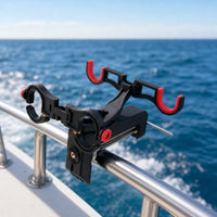 Fishing Rod Holder with Clamp Heavy-Duty Clamp-on Rod Holder Stable Hardware for Anglers