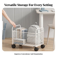 Book Transport Cart Curved Handles Book Cart Mesh