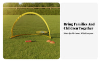 Quick Setup Circular Spring-up Soccer Goal Easy Storage Foldable Soccer Goal Ground Stakes