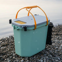 Portable Octagonal Fishing Bucket Multi-Function Seating Bucket Fishing Box Compact Size Athletic Goods for Stream