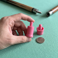 Pink Pool Cue Joint Protectors Set for Slow Eight Ball