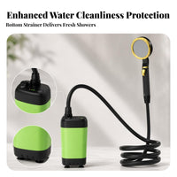 Flexible Hose Digital Display Shower Pump Type-C Rechargeable Shower