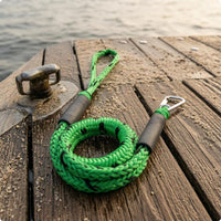 Looped End Bungee Dock Line Snap Hook Shock Absorbing Dock Line Protective Sleeve Sleeve Elastic Mooring Rope No Knots Needed