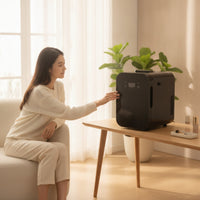 Temperature Controlled Mini Fridge with Digital Display Compact Mini Fridge Two-in-oneUse Portable Refrigerator Quiet for Bedroom