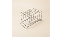 Toast Rack with Bear Frame Compact Stainless Steel Toast Holder Bread Serving Rack Cute Sandwich Bread Holder Polished