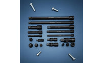 18 Pieces Socket Extension Rod Set Multi-Size Drive Adapters Universal Joint Adapter Set Easy to Reach Tight Spots Mechanic Tools for Mechanics, DIY Users, Auto Repair, Garage, Workshop
