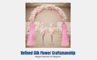 Floral Wedding Arch, Silk Flower Gate, Decorative Frame for Event, Shop Opening, Party Arrangement