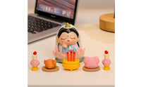 Cartoon Figure with Altar Compact Buddha Statue with Base Small Miniature Altar Set for Buddhists, Collectors, Desk, Office