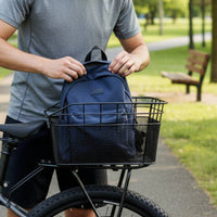 Rear Cycle Carrier Basket Multi Purpose Cycle Basket with Net for Commuters, Commuting